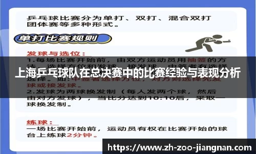 上海乒乓球队在总决赛中的比赛经验与表现分析